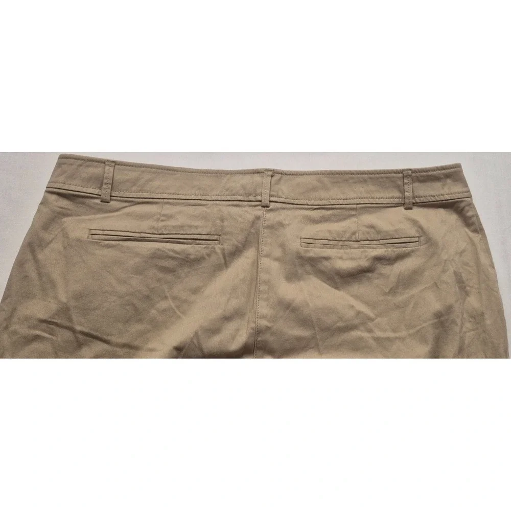New York &‎ Company women's khaki flat front chino pants sz. 18 tall Cotton